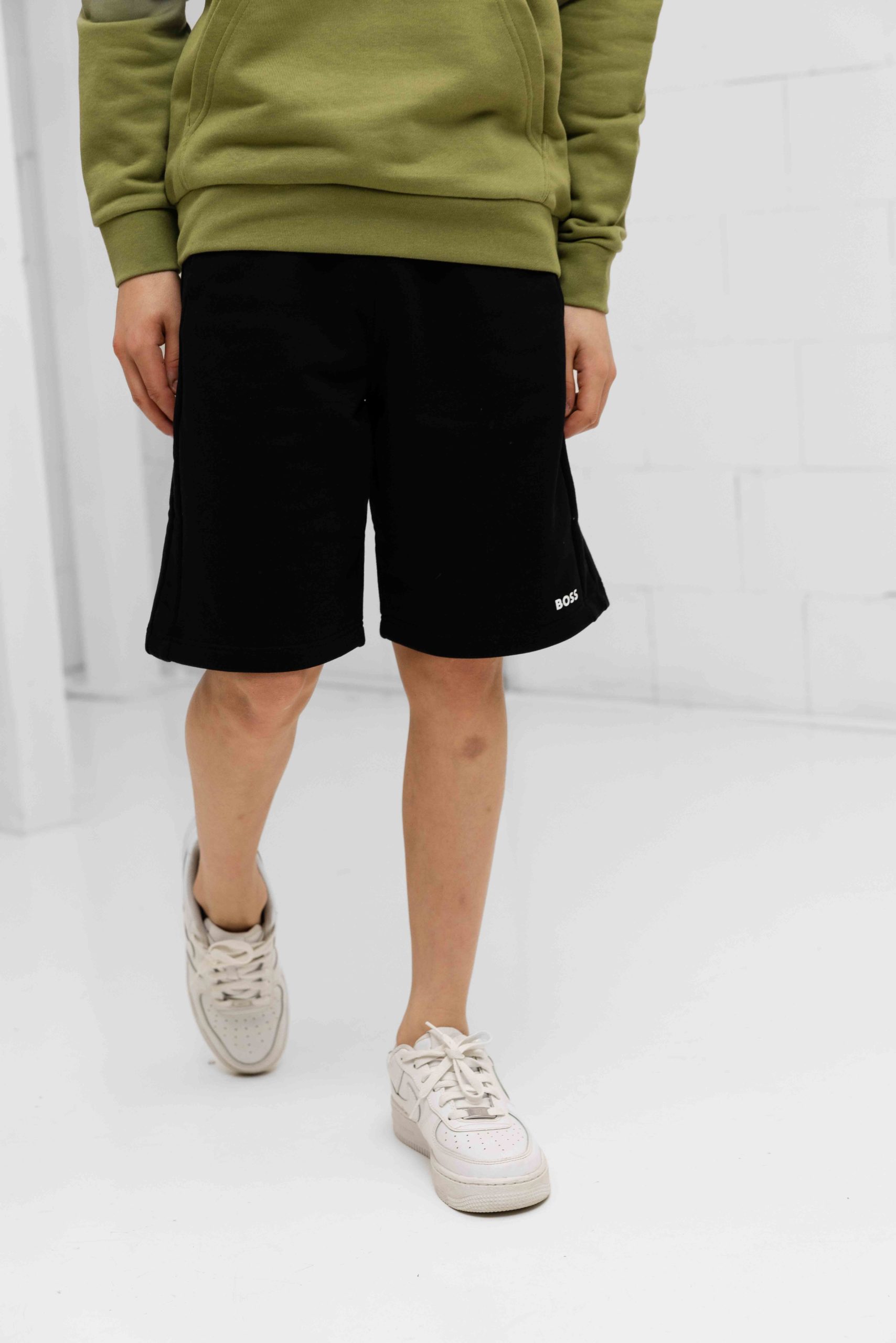Hugo Boss Logo Korte Broek Kids Zwart