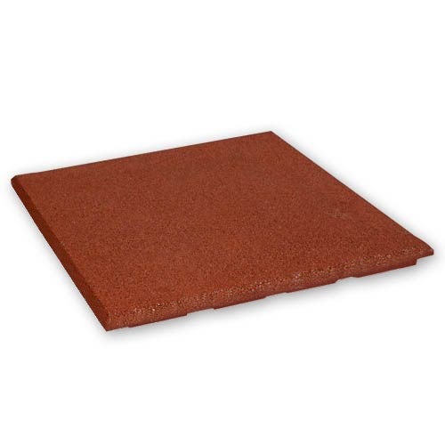 Rubbertegel 20 mm - 50 x 50 cm - Rood
