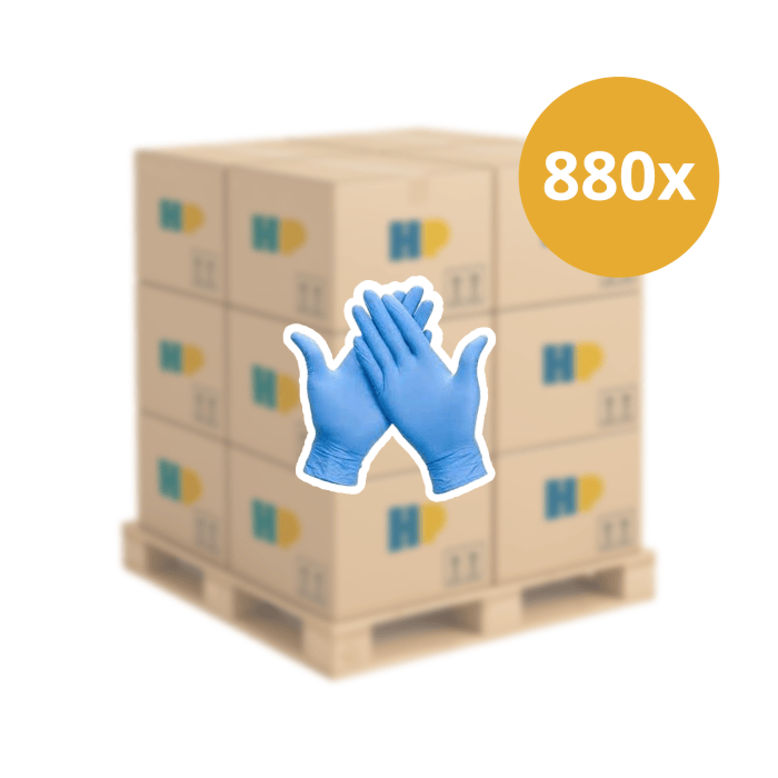 Pallet 30021 Handschoenen soft nitril Small ongepoederd blauw Voordeel actieprijs Pallet afname (30021P)