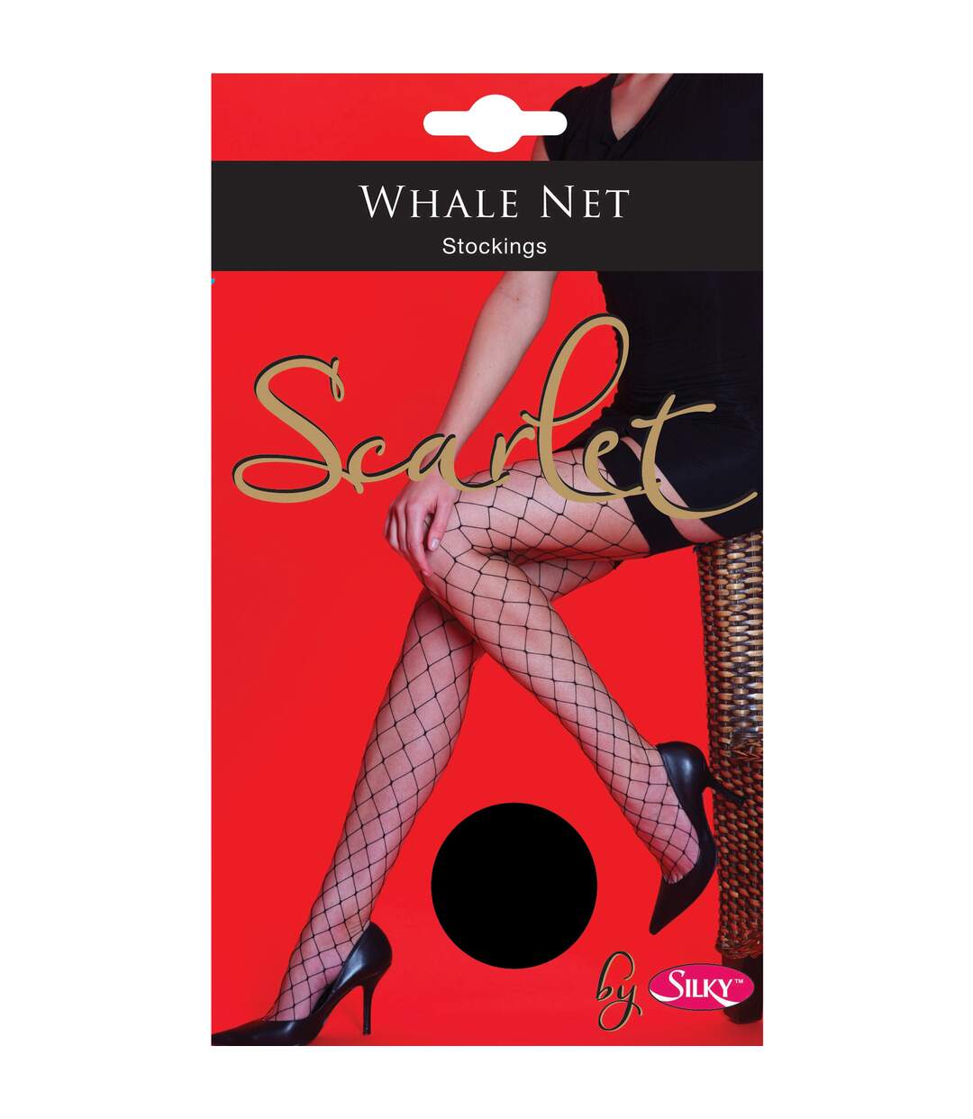 Silky Scarlet - Bas résilles pour porte-jarretelles (1 paire) - Femme (Noir) - UTLW221