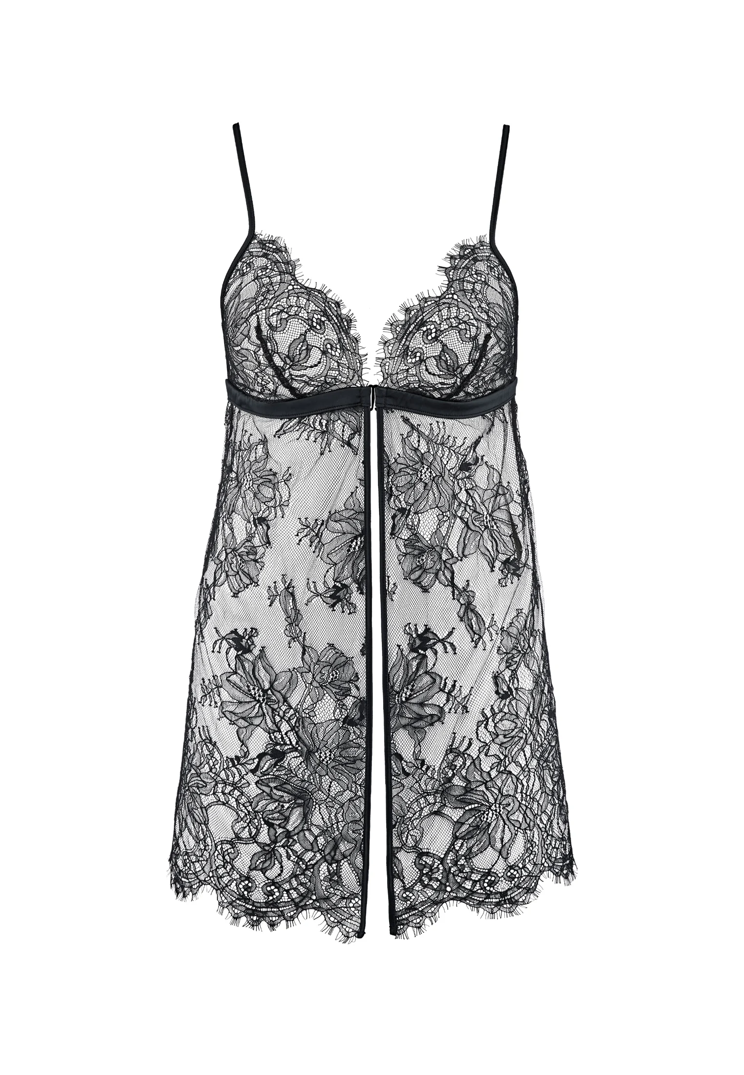 Gain-up babydoll | Noir