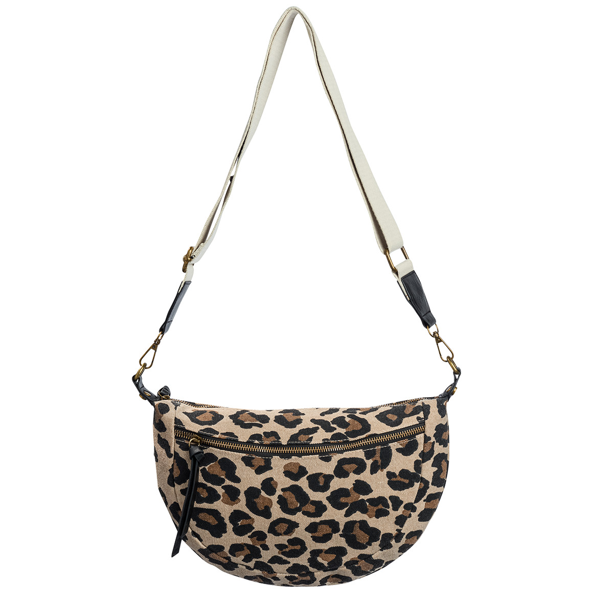 Gina Benotti Damen Hip-Bag im Leo-Look beige / braun / schwarz