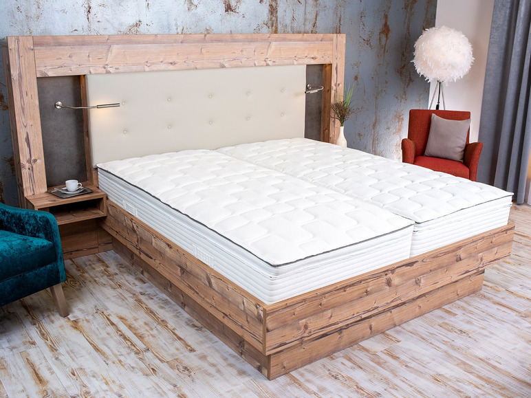 Boxspringmatras met pocketveringkern en comfortschuim topper Royal Flex