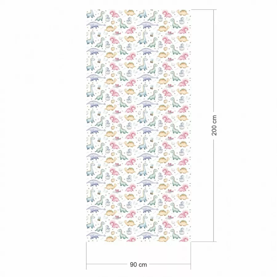 Nikima Klebefolie KF-17 selbstklebende Folie – Dinos Klebefolie bunt