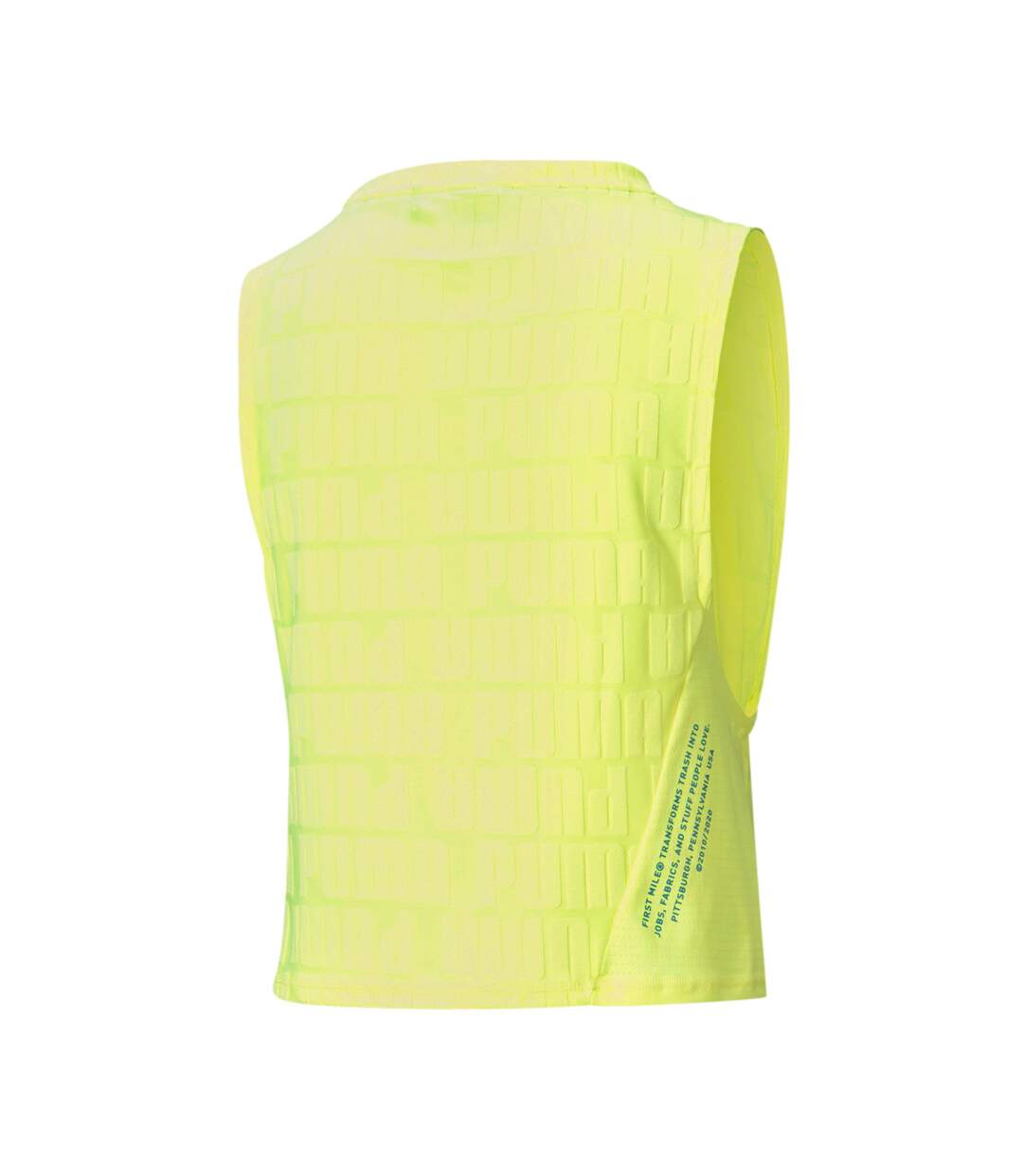 Débardeur Jaune Fluo Femme Puma First Mile Xtreme