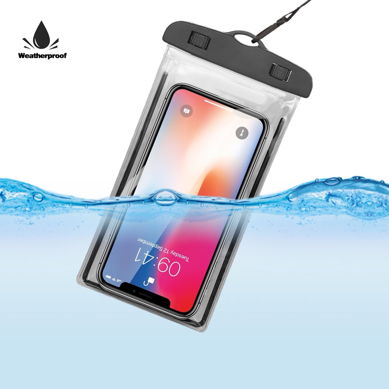 Onamaste Housse Universelle waterproof noire