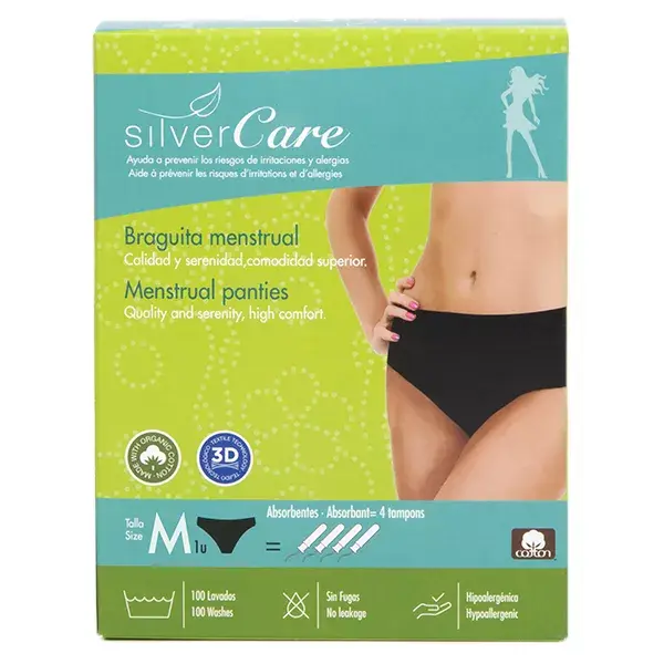 Calcinha menstrual Silver Care tamanho M 40/42