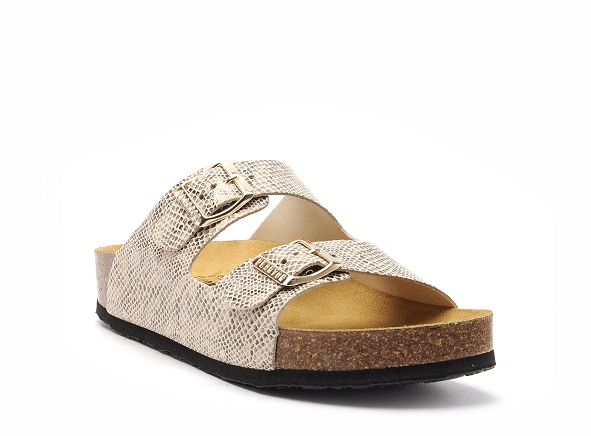Plakton mules et sabots plats femme cp beta 340010 beige