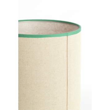 Lampenkap Theo-Bert Pot cilinder beige groen Ø 23 cm