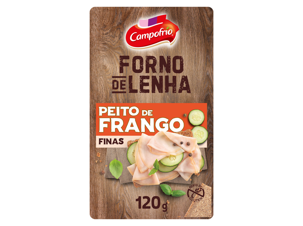 PEITO DE FRANGO FORNO LENHA CAMPOFRIO FATIAS FINAS 120G