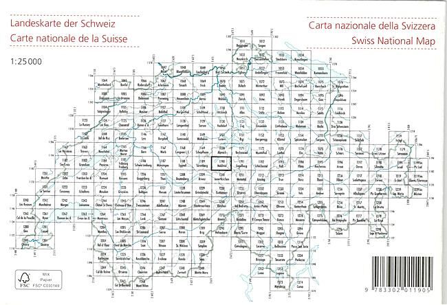 BUNDESAMT - 1190 MELCHTAL ECHELLE 1 25 000