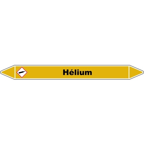 Marqueur de Tuyauterie - Hélium - NFX 08-105 - Vinyle Laminé