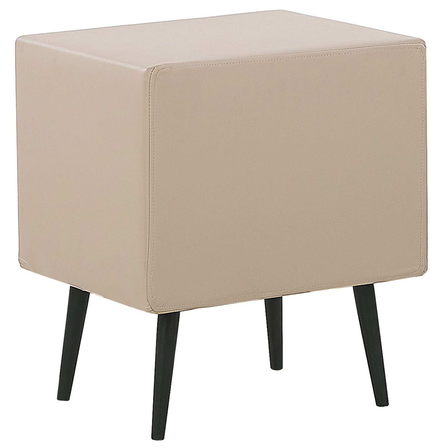 Beliani - ESSONNE - Nachtkastje - Beige - Kunstleer
