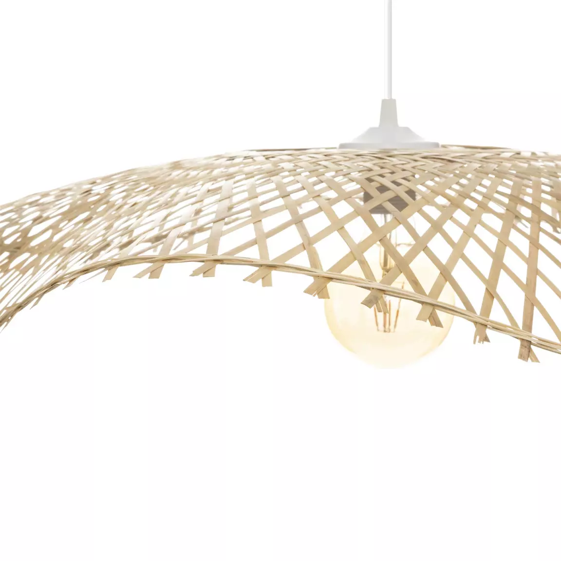 Suspension lumineuse bambou (D75 cm) Tess Naturel