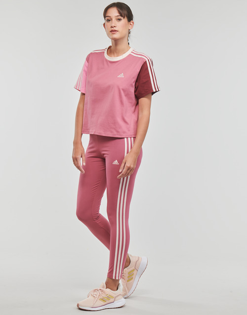 Adidas Sportswear - 3S CR TOP - Bordeaux / Rose