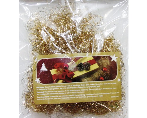 Engelenhaar 20 g plastic goud