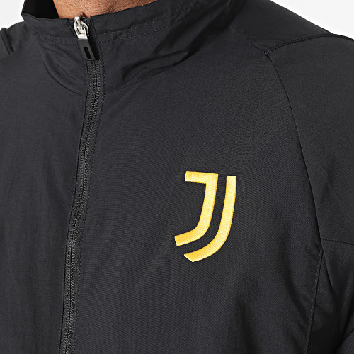 Veste Zippée A Bandes Juventus IM1873 Noir