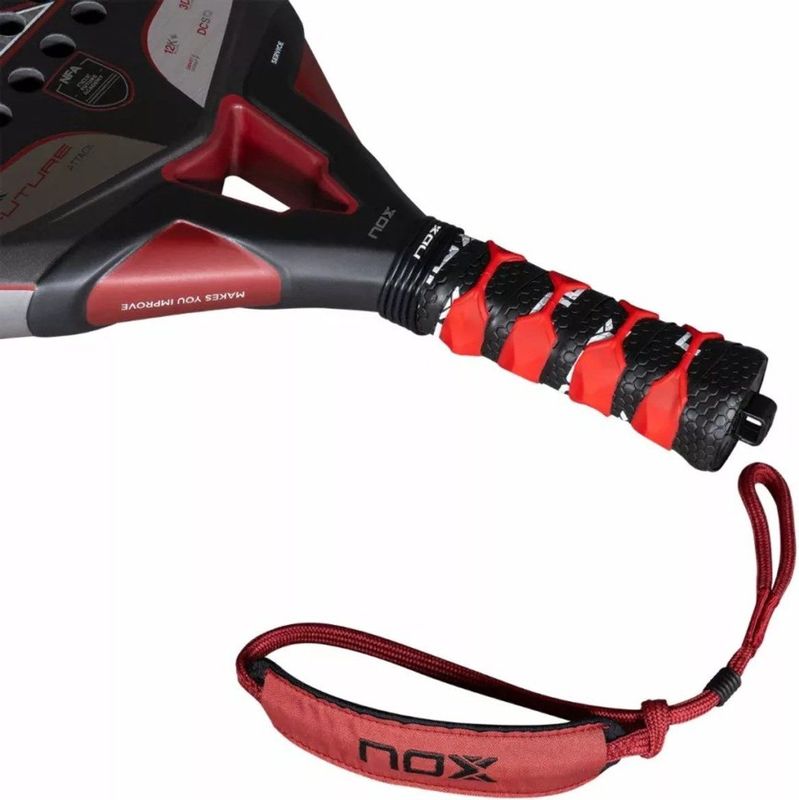 NOX - Future Attack 18K Alum Padel Racket - Zwart - Koolstofvezel
