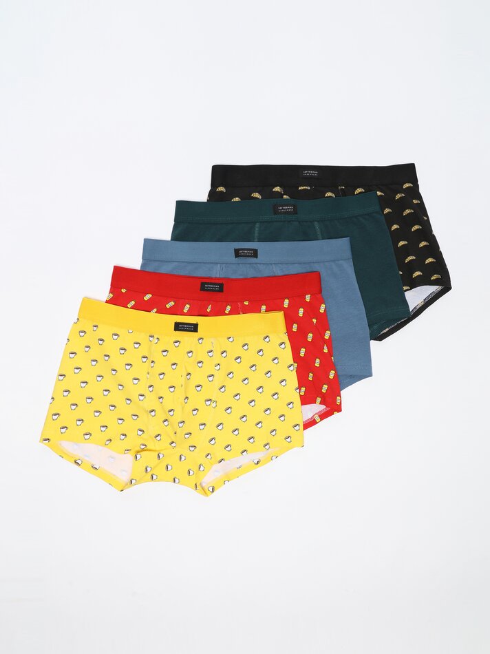 Pacote com 5 cuecas boxer sortidas - Diversas