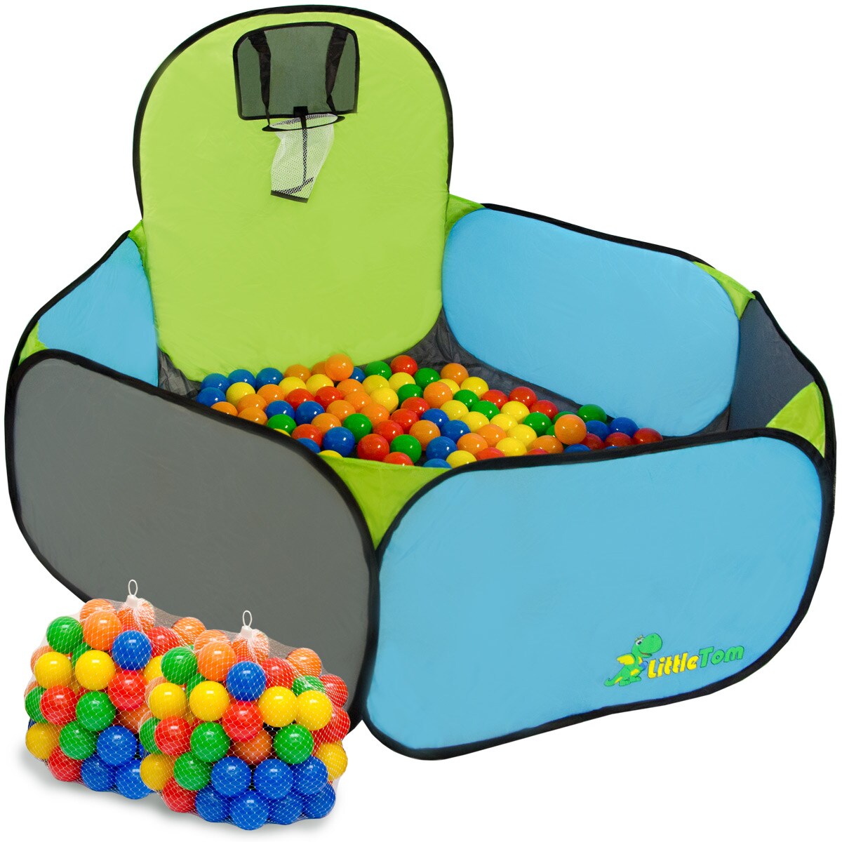 LittleTom Spielzelt Popup Kinderzelt Bällebad-Pool Pumba inkl. 200 Bällebadbällen