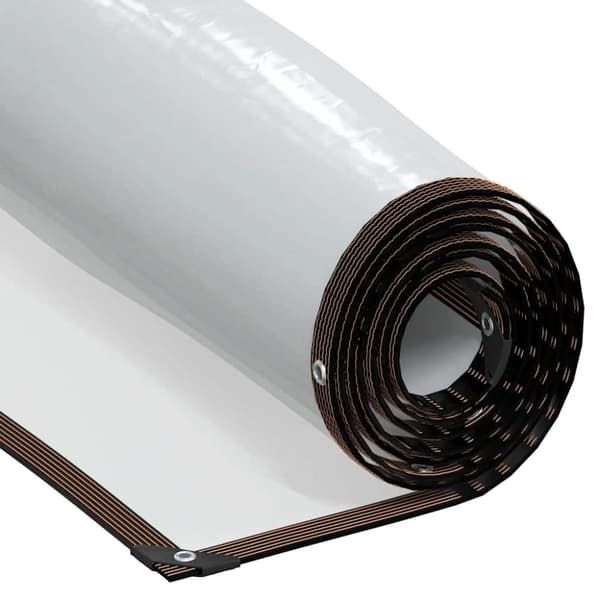 vidaXL Klar presenning med maljer 4x12 m polyetylen