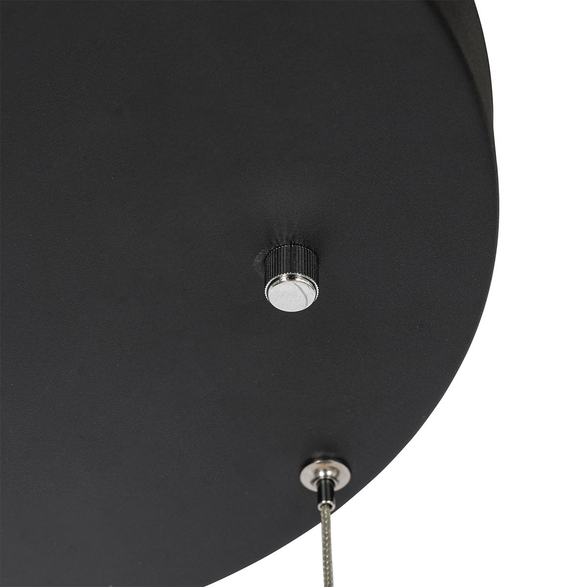 Hanglamp zwart rond incl. LED 3-staps dimbaar 3-lichts - Lyani