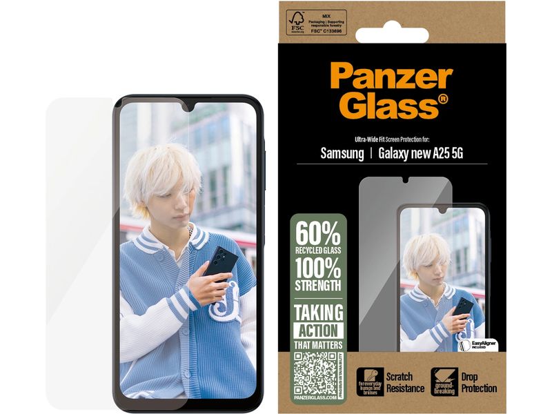 Panzerglass Displayschutz Ultra Wide Fit Galaxy A26 Display-Schutzfolie für das Samsung Galaxy A26 5G