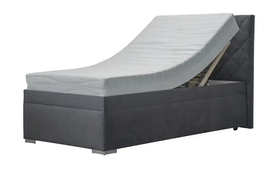Polsterbett Klara 100 cm Grau