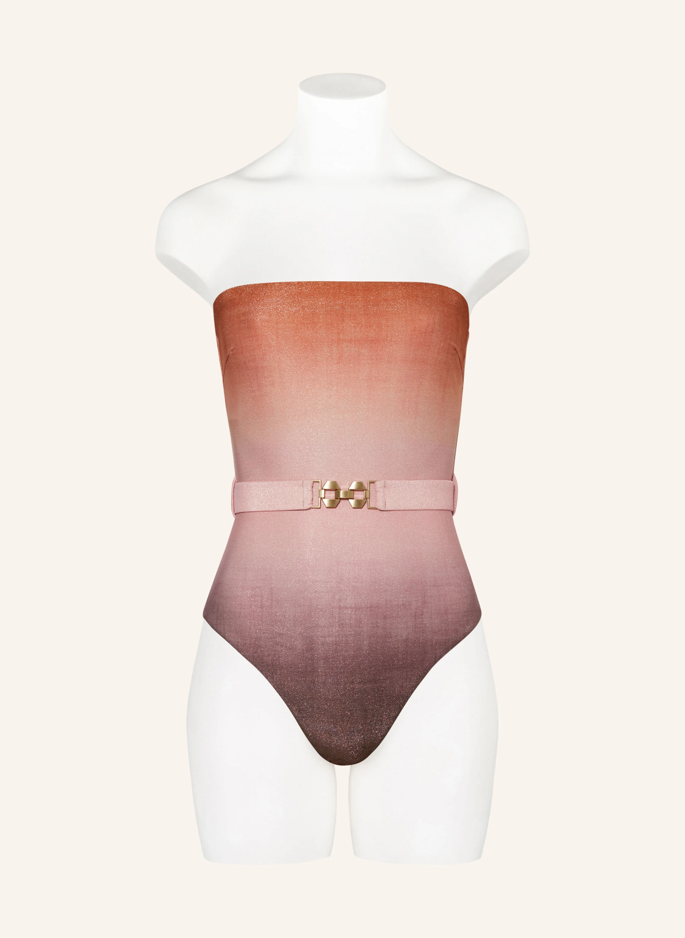 ZIMMERMANN Bandeau-Badeanzug GOLDEN