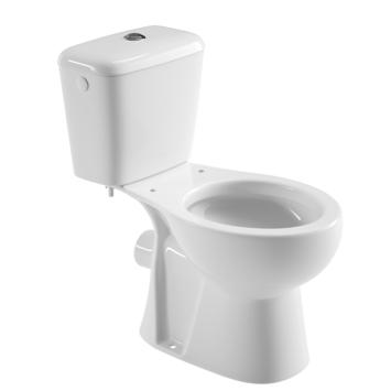 OK  duoblok toilet met PK muuraansluiting zonder zitting