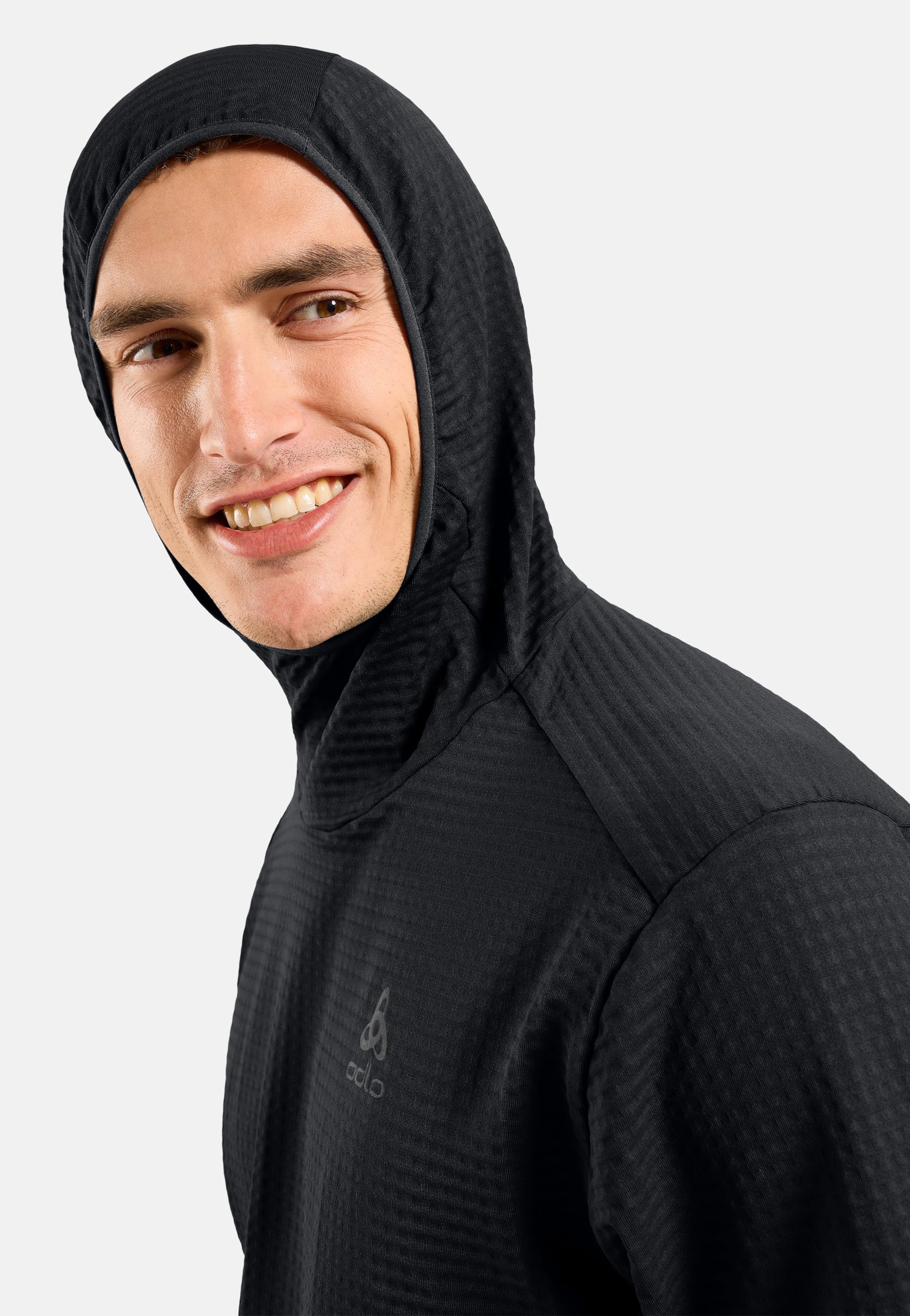 Essentials Thermal Laufhoodie in black