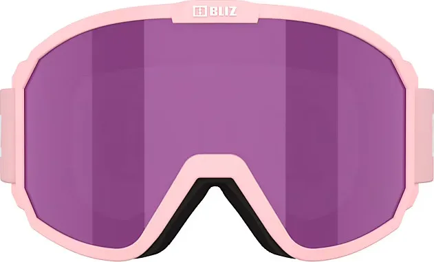 Bliz Rave Matt Powder Pink w White logo Brown w Pink Multi