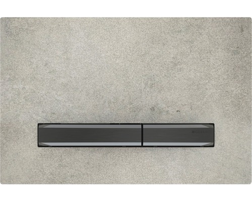 GEBERIT Sigma 50 bedieningsplaat, betonmatte afwerking / drukknop, zwart chroommatte afwerking 115.671.JV.2
