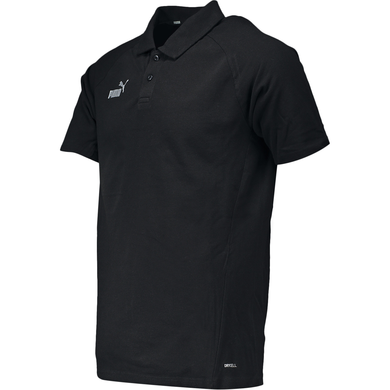 Puma Herren-Poloshirt Casual teamFINAL L, schwarz
