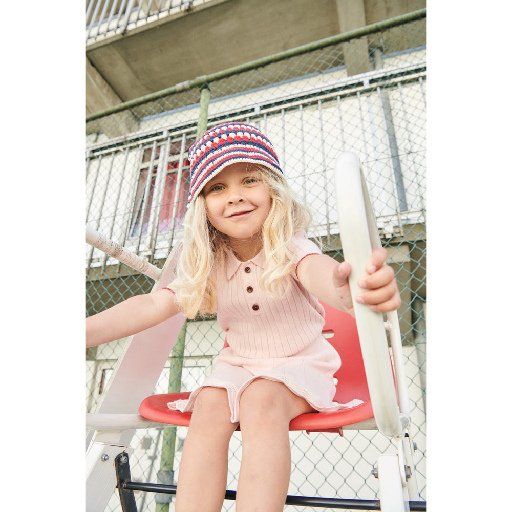 Køb COPENHAGEN COLORS Ballerina/Berry Comb. Rib Strikket Polo