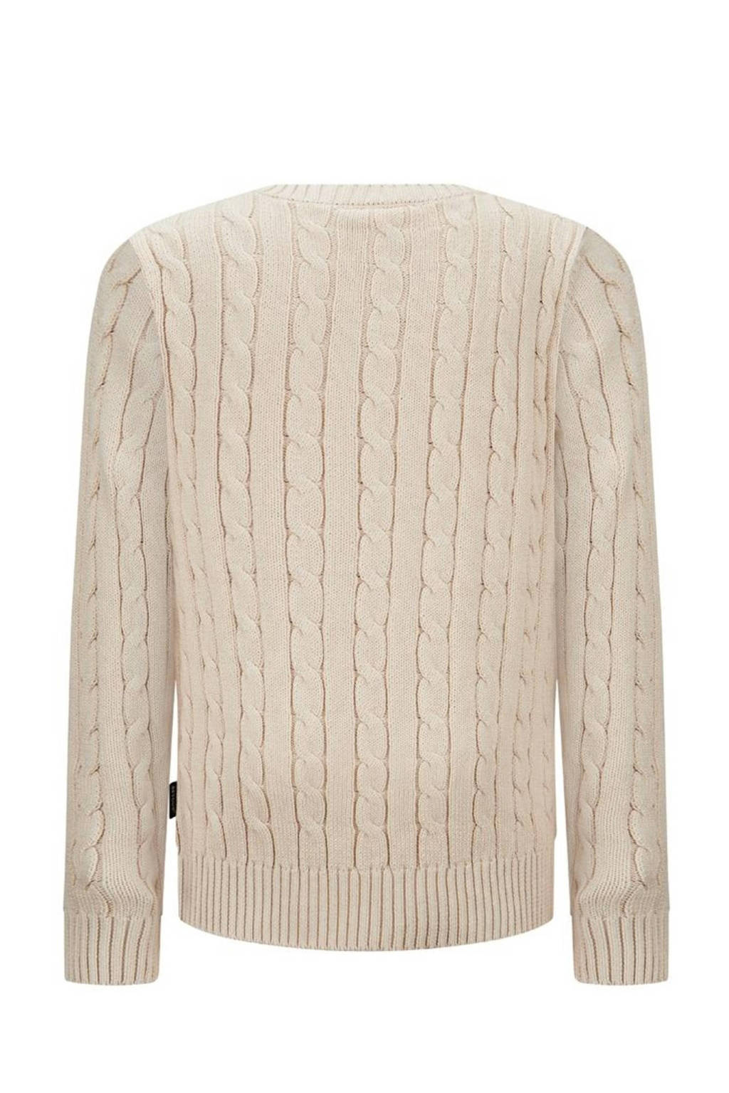 Retour Jeans gebreide kabeltrui Flynn beige