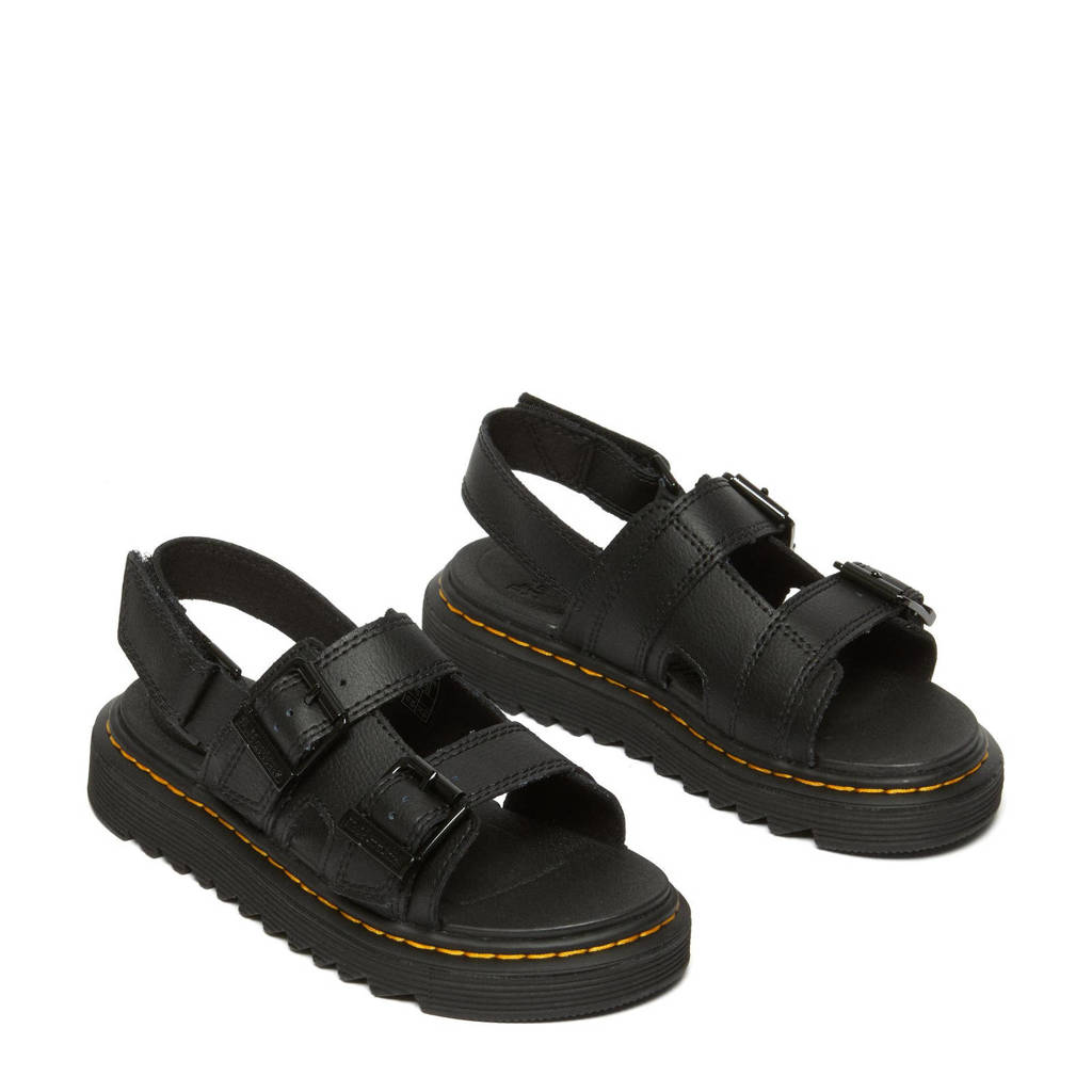 Dr. Martens Varel leren sandalen zwart