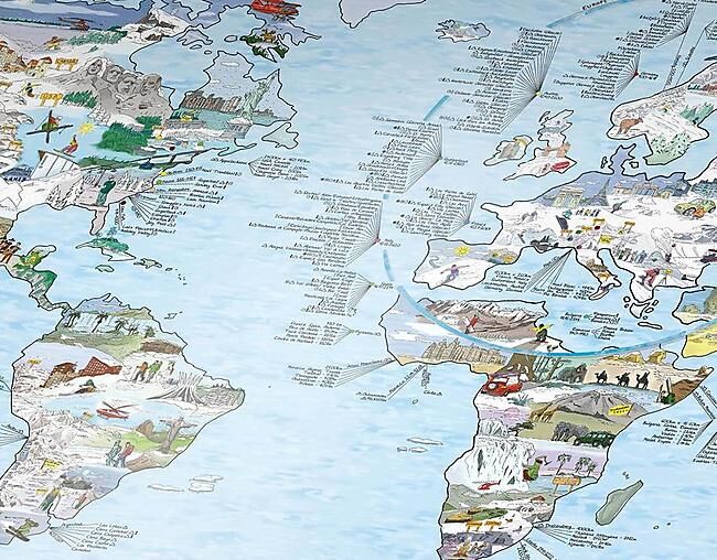 AWESOME MAPS - POSTER DIVE MAP