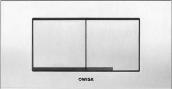 Wisa XT bedieningsplaat Kantos DF 20.8x11.1cm Steel RVS