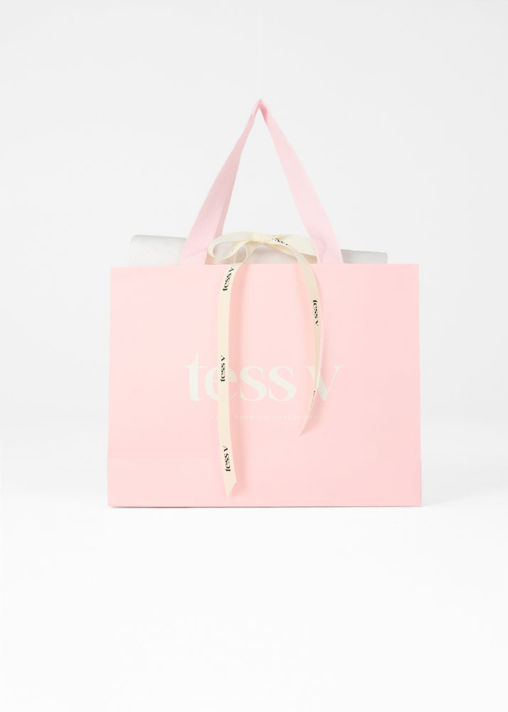 Giftverpakking M 30 x 23 cm roze