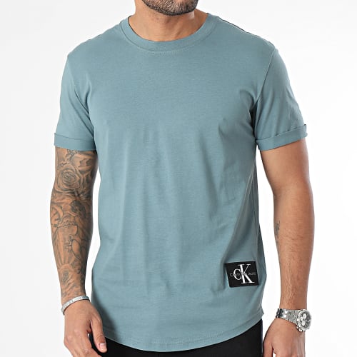Tee Shirt Oversize Badge Round 3482 Gris