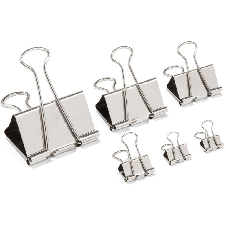 Foldback-Clips vernickelt, silber