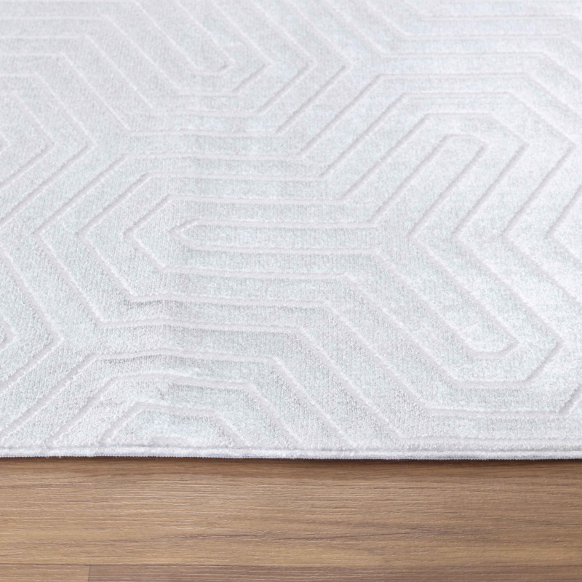 Teppich skandinavische stil, superweich, kurzflor, hoch-tief effekt, Waschbar