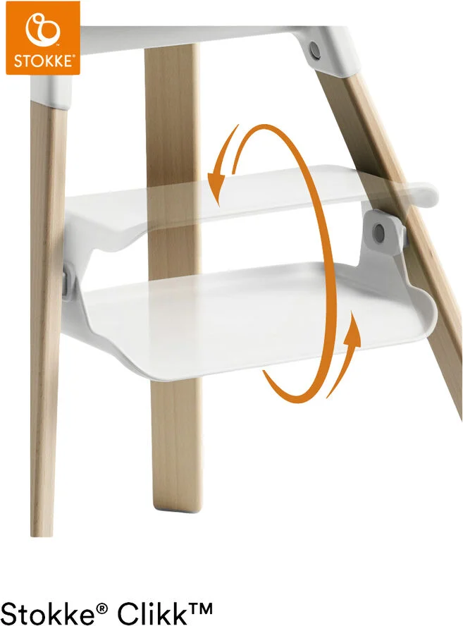 Stokke Stokke Clikk High Chair White Hvid & beige