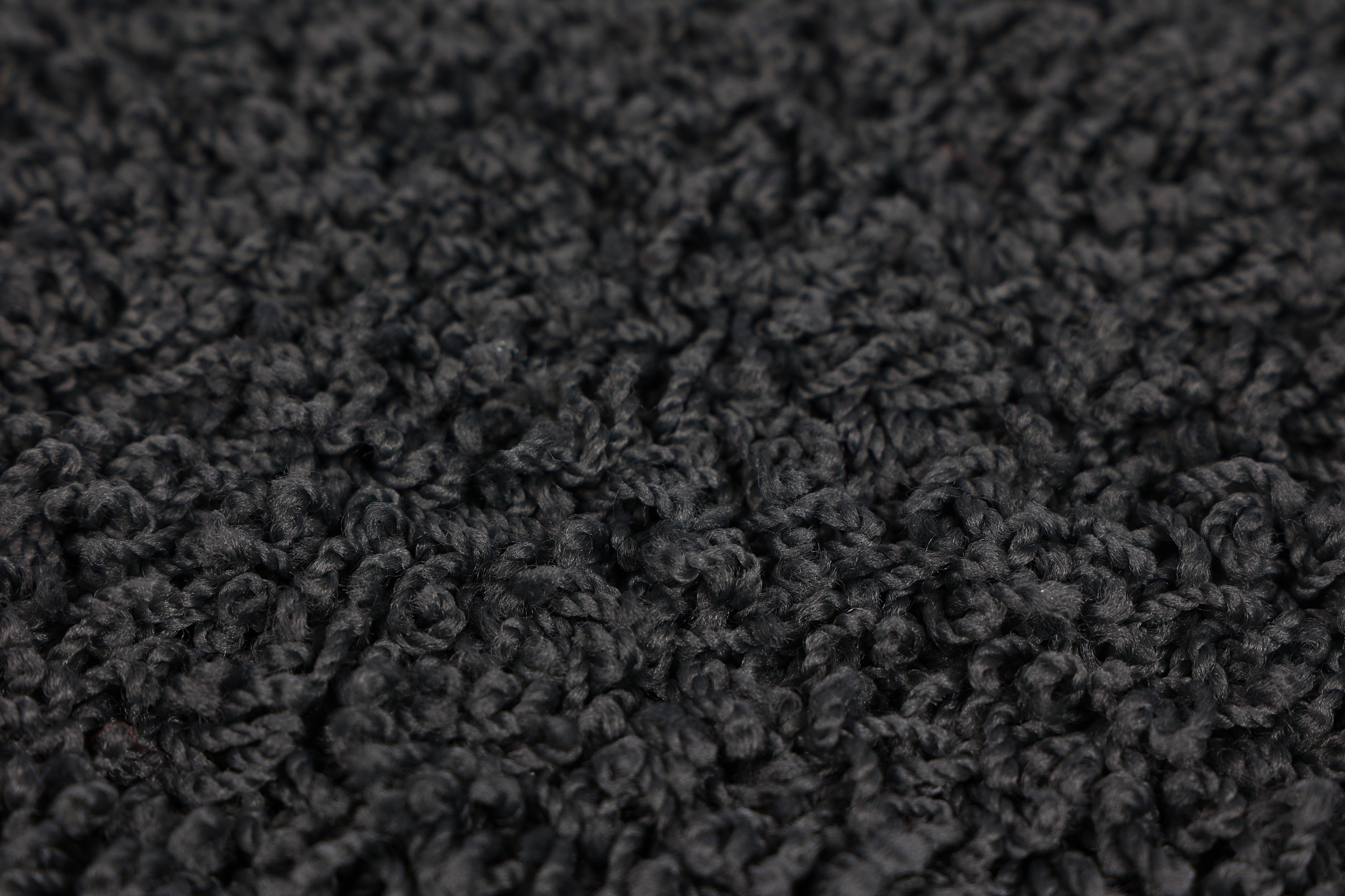 Hochflor Teppich 80 x 150 cm anthrazit