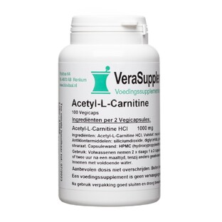 VeraSupplements Acetyl L Carnitine Capsules 100VCP