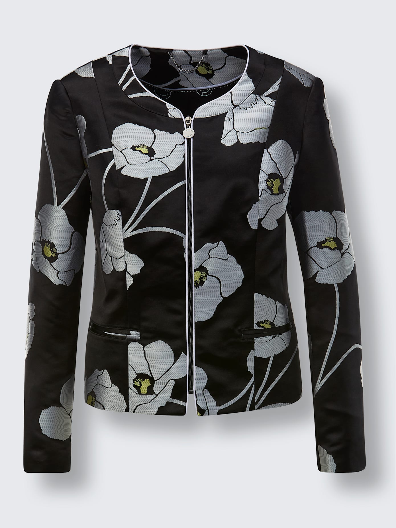Blazer en soie et polyester mélange luxueux