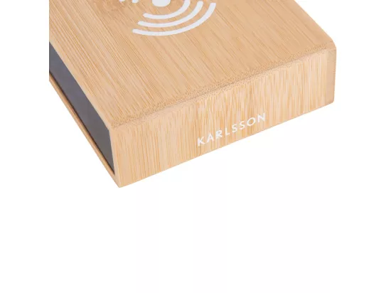 Réveil avec chargeur Flat LED Naturel Present Time