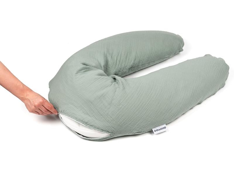 Doomoo Stillkissen Comfy Big Grün Grosses Multifunktionskissen mit abnehmbarem Bezug