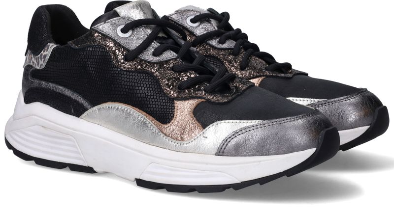 Xsensible Rainbow Stretchwalker Sneakers Zilver Dames